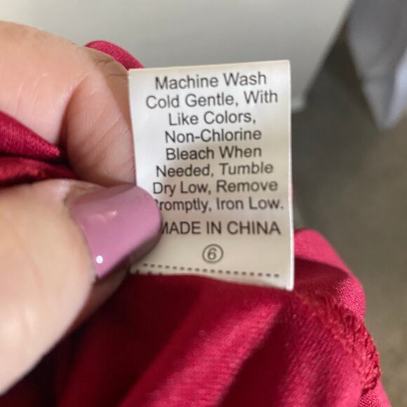 Shein Curve Red Strapless Long Mermaid Gown Red Leaf Lace Sz 2XL - Picture 11 of 12